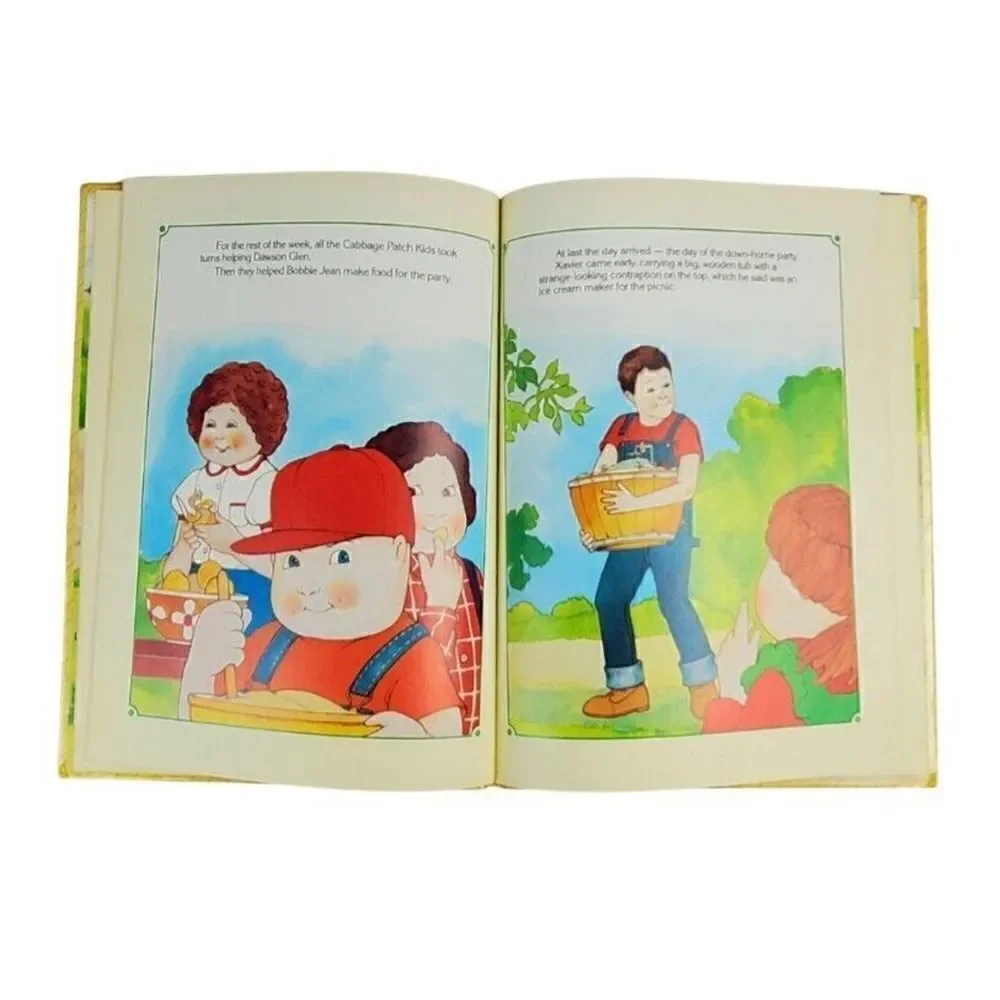 Vintage Cabbage Patch Kids Book The Big Bicycle Race 1984 Hardcover Collectible